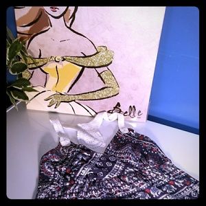 Crochet racerback dress